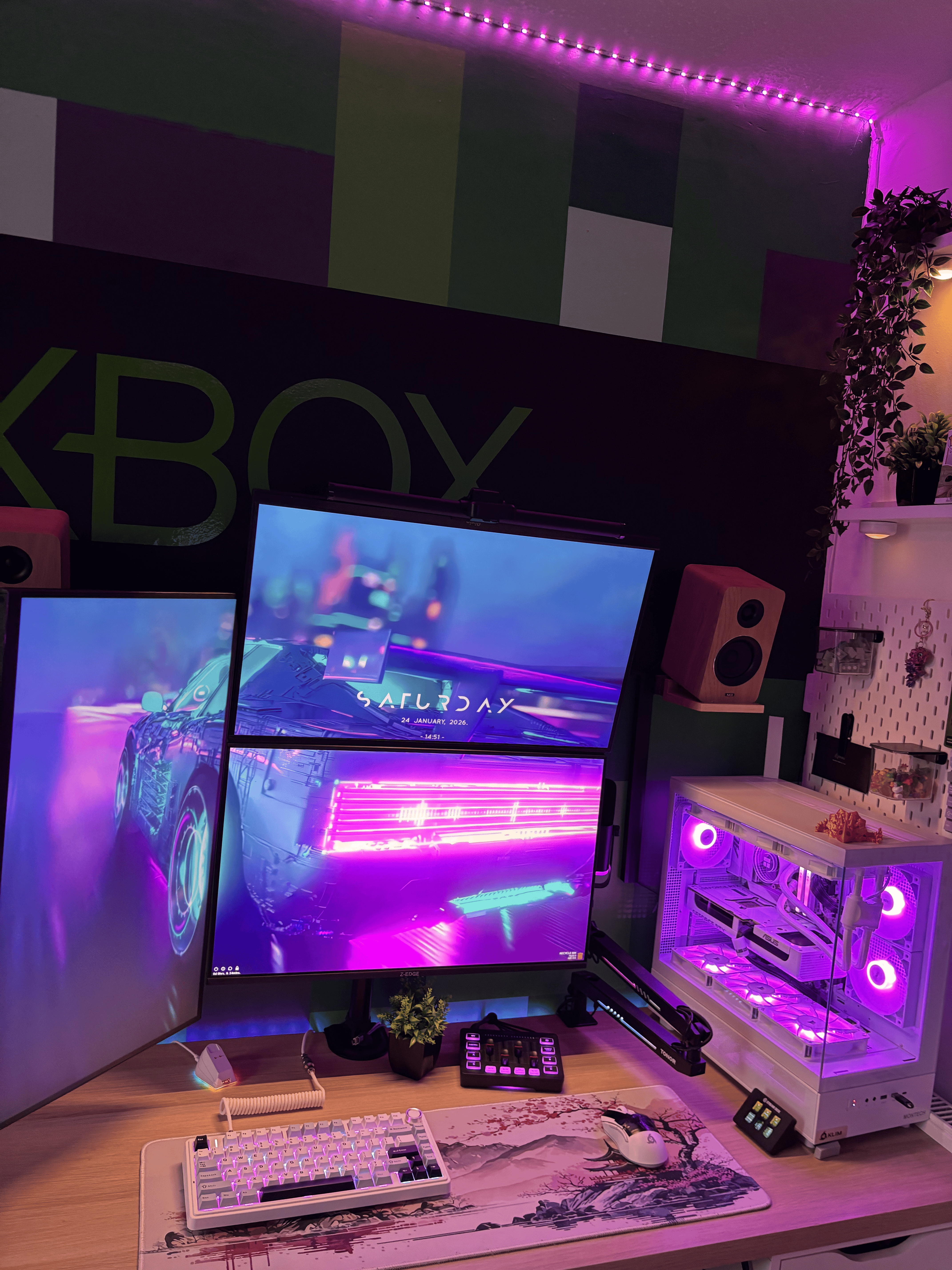 Main desk setup
